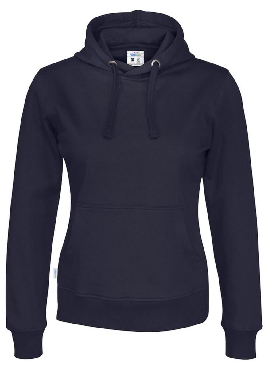 Tröja Cottover huva 141001 dam - HOODTRÖJA HOOD LADY NAVY DAM XXL