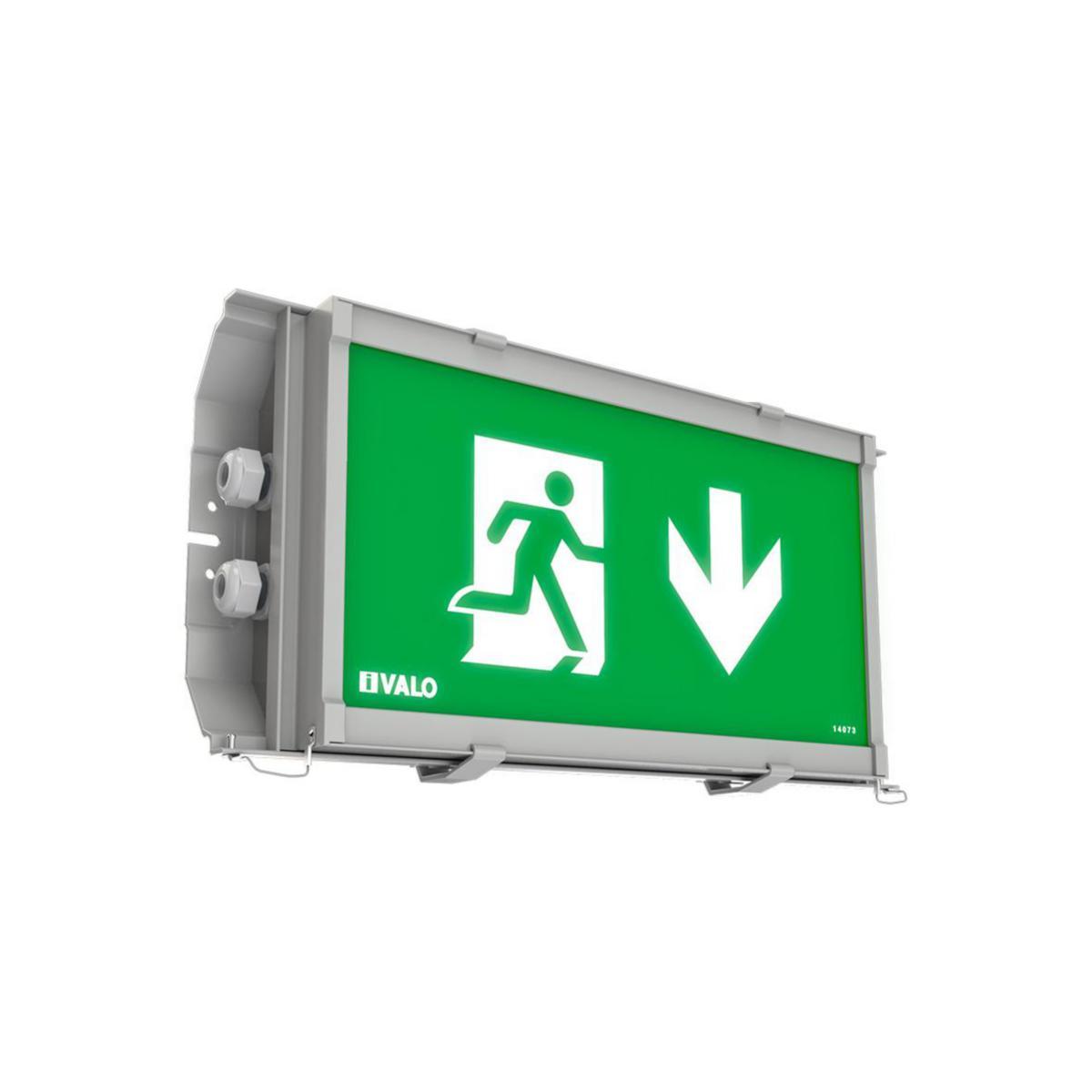 Nödutgångsarmatur LED EXIT Pro - NÖDUTGÅNGSARM 3.5W PIL N BATT LED EXIT PRO
