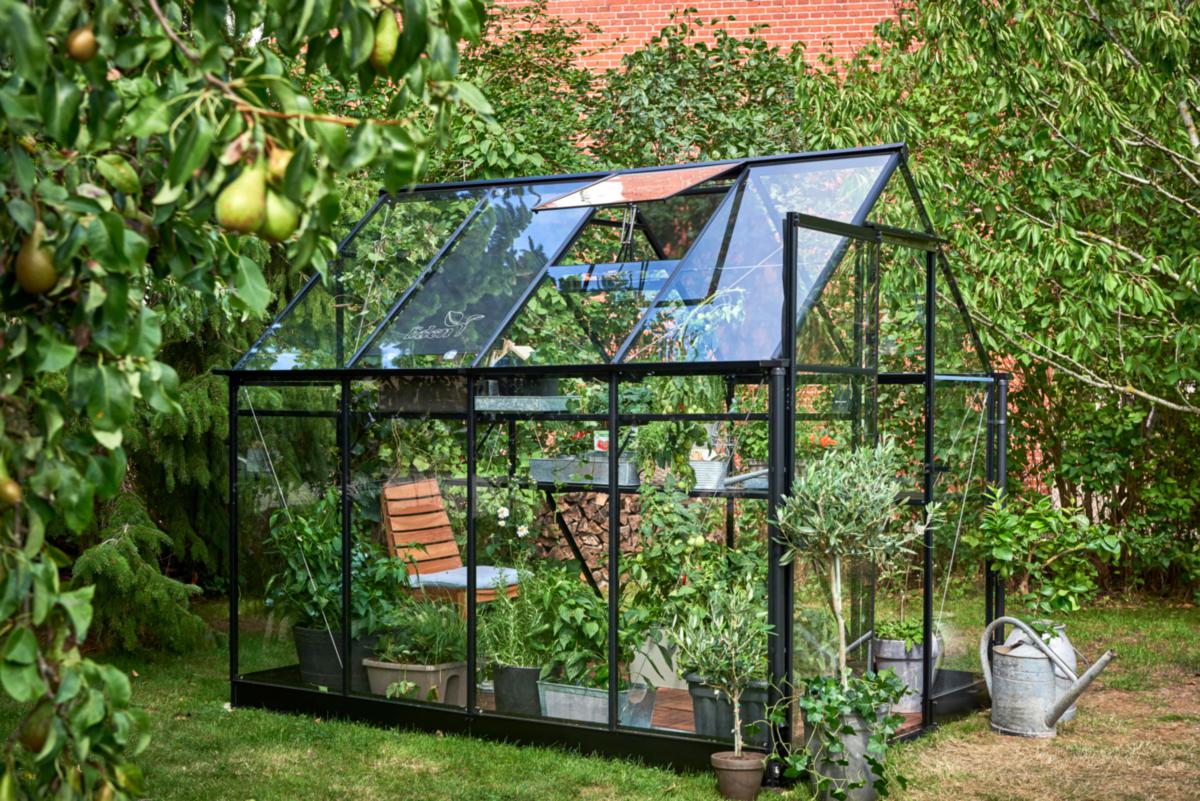 Växthus, Qube 68, 5.1 m² - VÄXTHUS QUBE 68 5,1 M² SVART HALLS