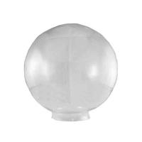 Flange globe in plastic, clear