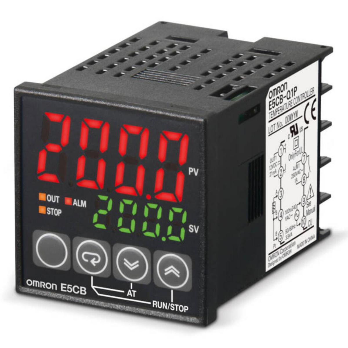 Temperaturregulator E5 - TEMPKONTR LITE 48MM 12VDC PULS E5CB-Q1TCD 24VAC/DC