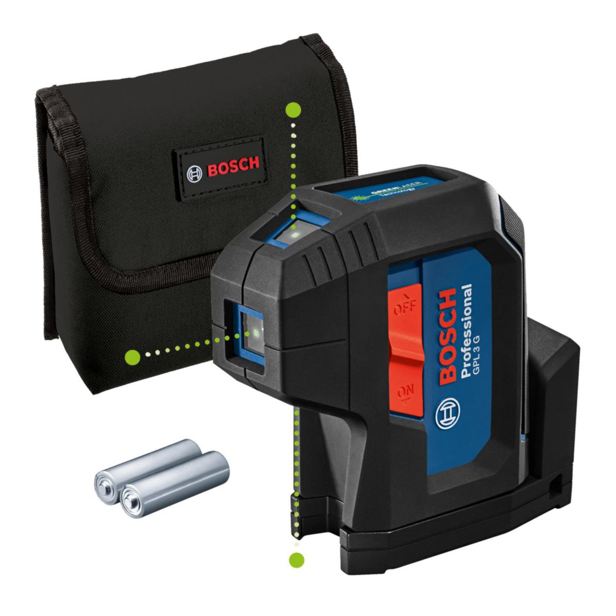 Bosch GPL 3 G Dot Laser - POINT LASER BOSCH GPL 3 G IP 65. CL2. 1/4". 0.35KG