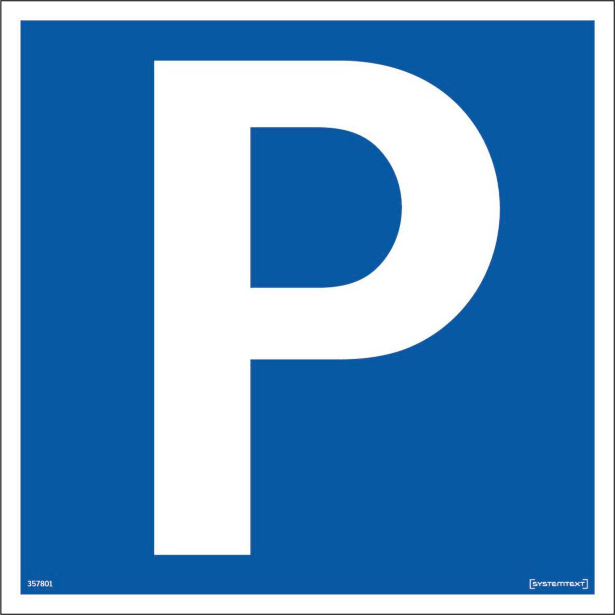Trafikskyltar - PARKERING ALUMINIUM 310X310 MM