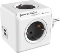 Branch socket, cube, extension, station wagon, grounded + USB A, PowerCube Extended