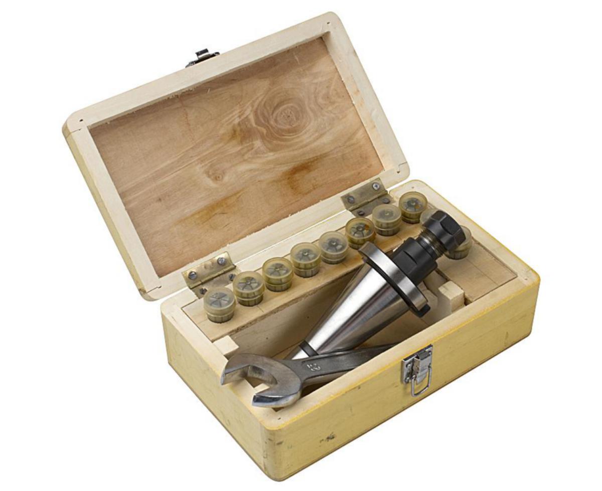 Fräschuckset PELA ER16, ISO 40 - FRÄSCHUCKSET ER16 ISO40 PELA 10-DELAR