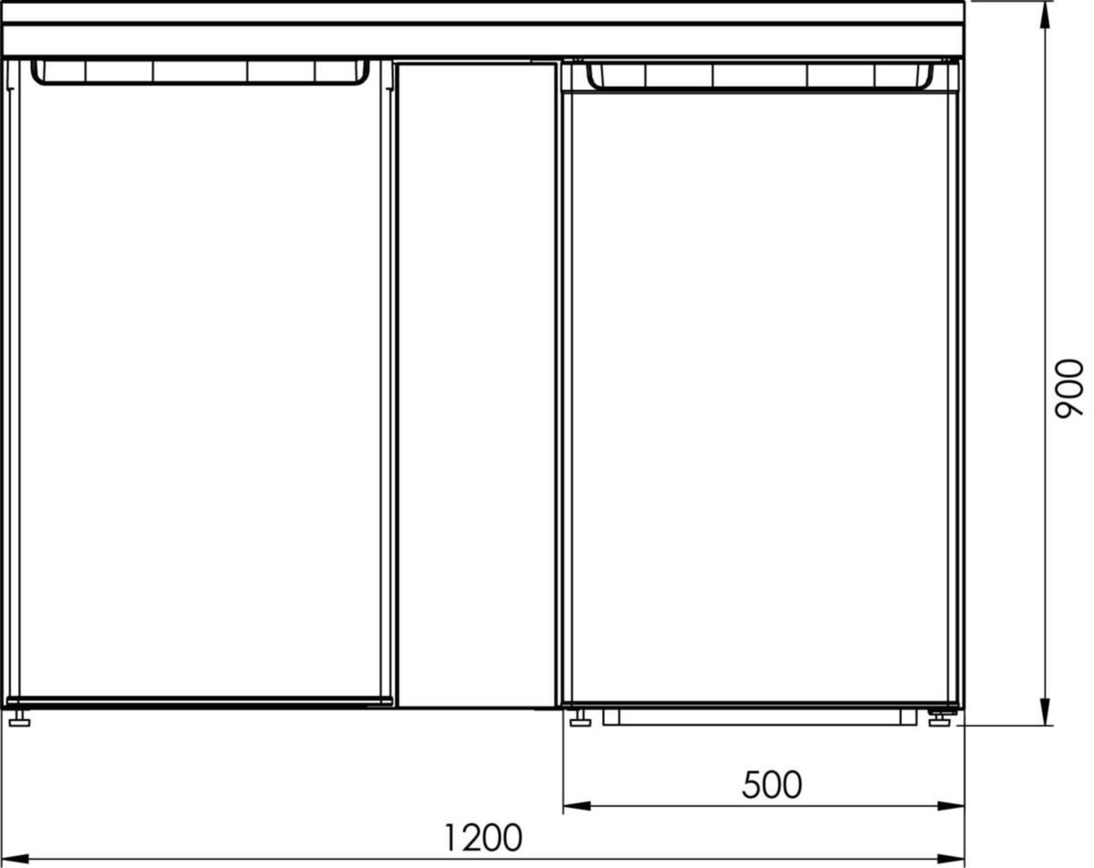 Intra Minikök utan kokplattor Collection - INTRA CULINA MINIKÖK A-COLL 120CM,DISKLÅDA HÖ, UT PLATTOR
