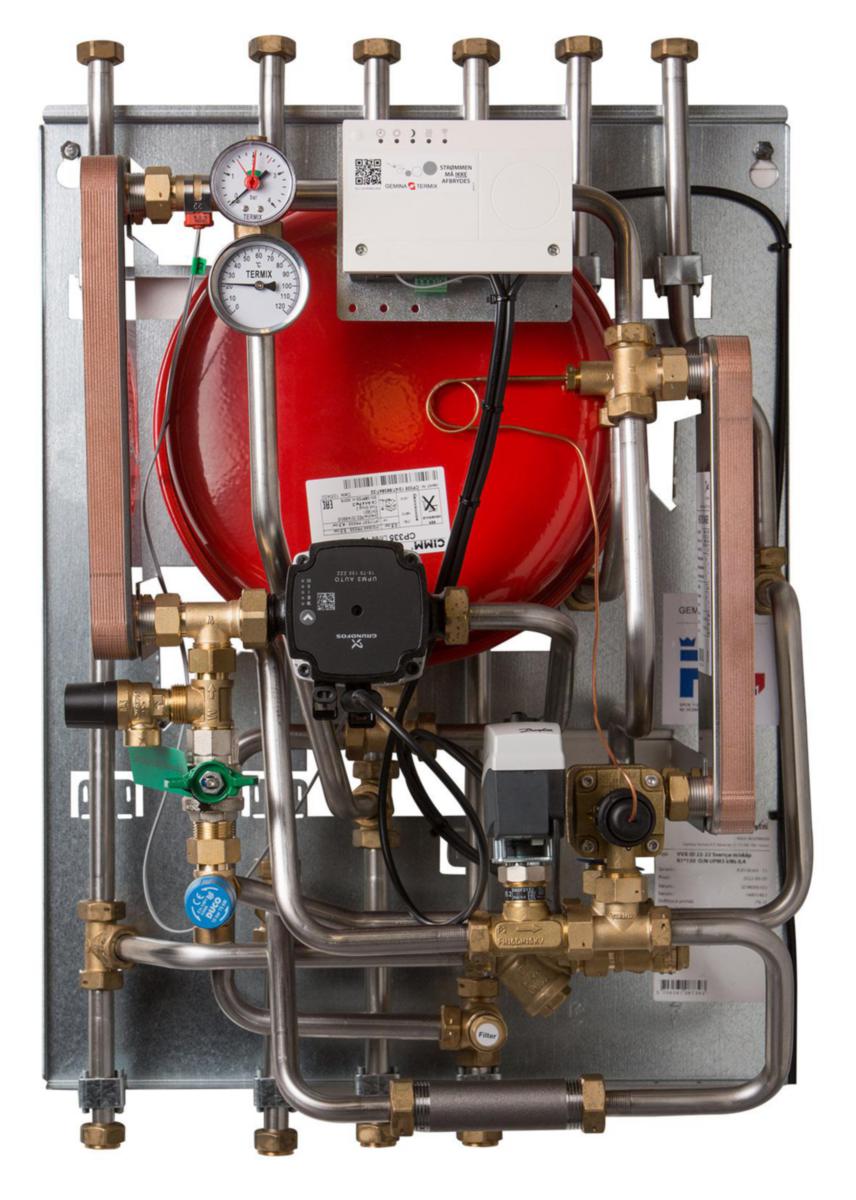 Villavärmeväxlare Termix, Danfoss - VVX-ID 22-22 FJVX ANSL NED DANFOSS, ECL120 MED SKÅP