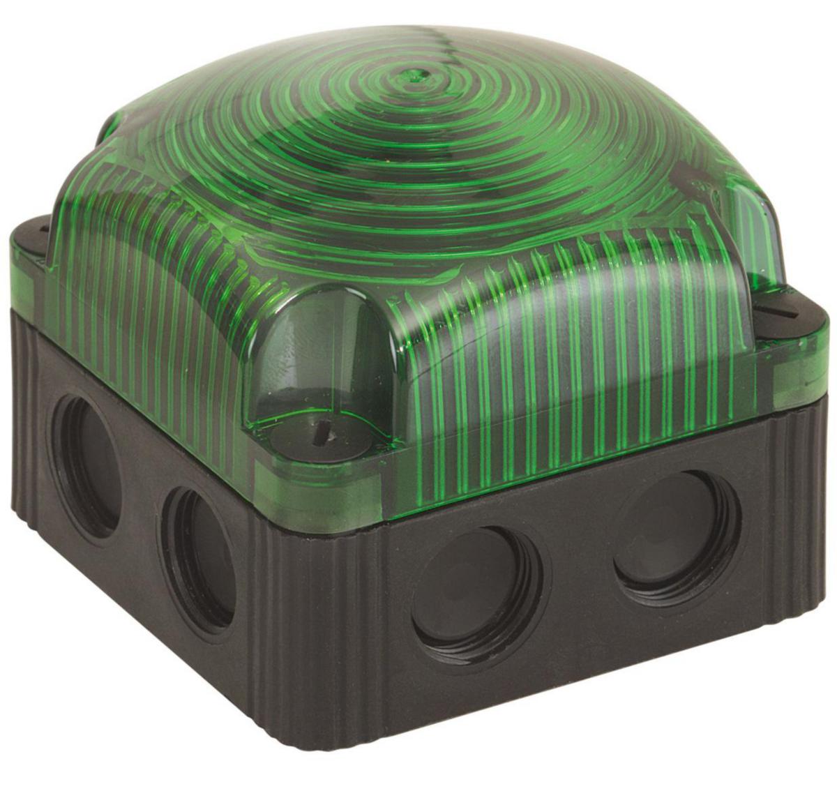 Blixtljus dubbel LED serie 853 IP66/67 - Blixt LED Grön 24VDC LED Flash light Green IP66/67