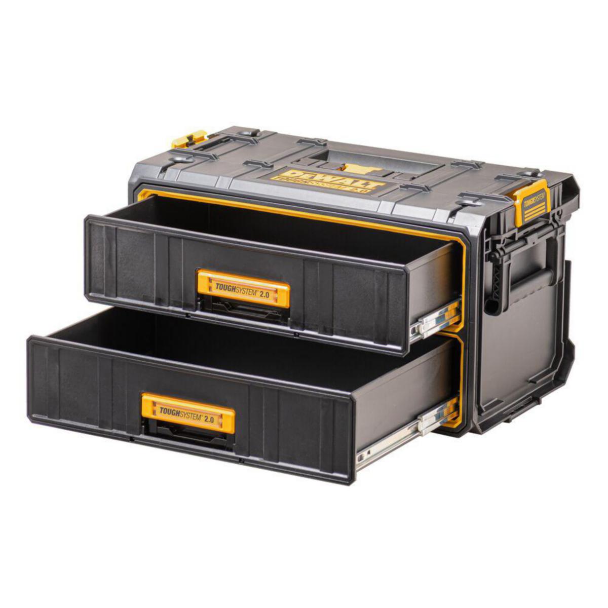Förvaringslåda DEWALT ToughSystem 2.0 m 2 lådor - LÅDOR DEWALT DWST83529-1 TOUGHSYSTEM, 2 LÅDOR
