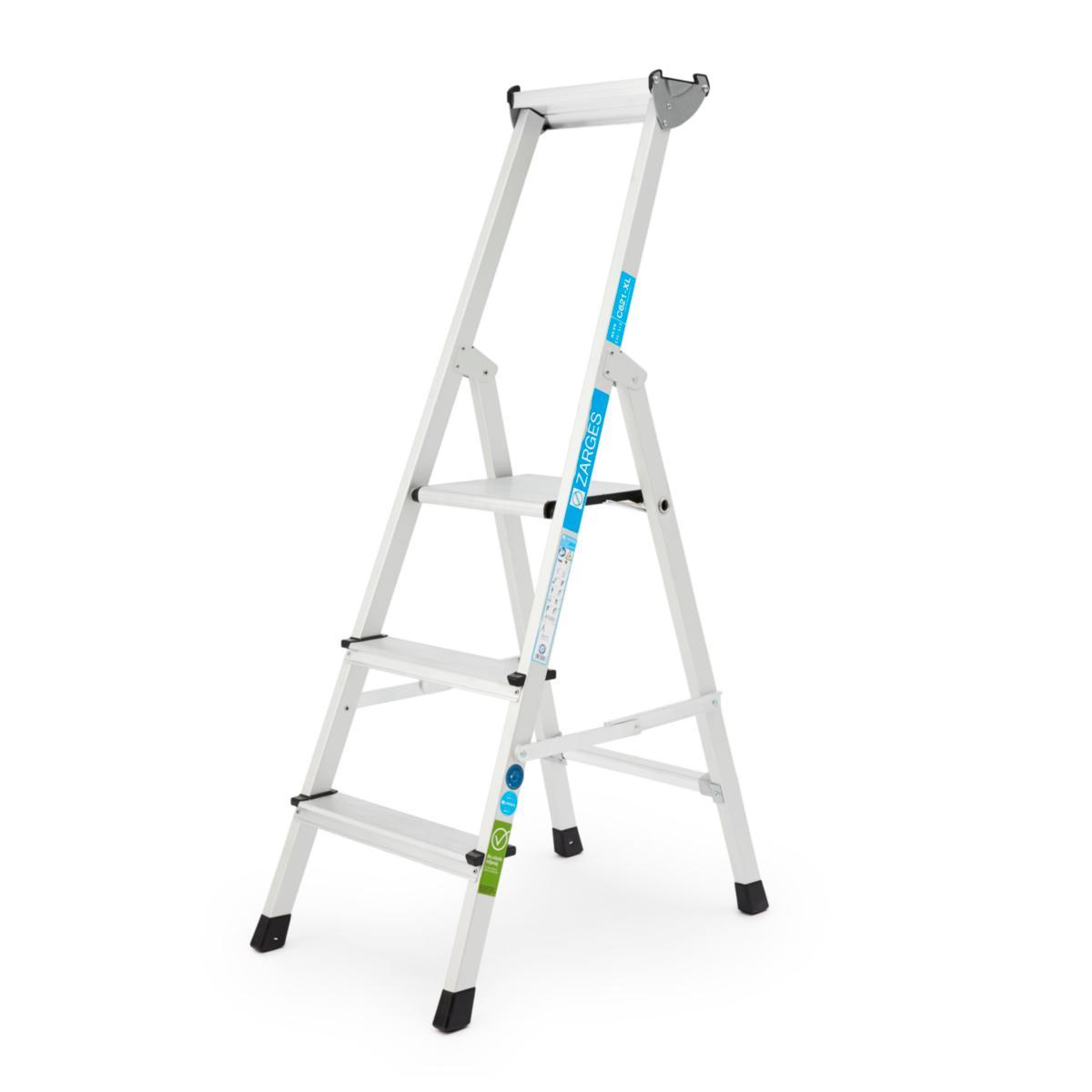 Step ladder zarges ts - STEP LADDER ZARGES TSE3 3-STEP  ELOXERAD 41090
