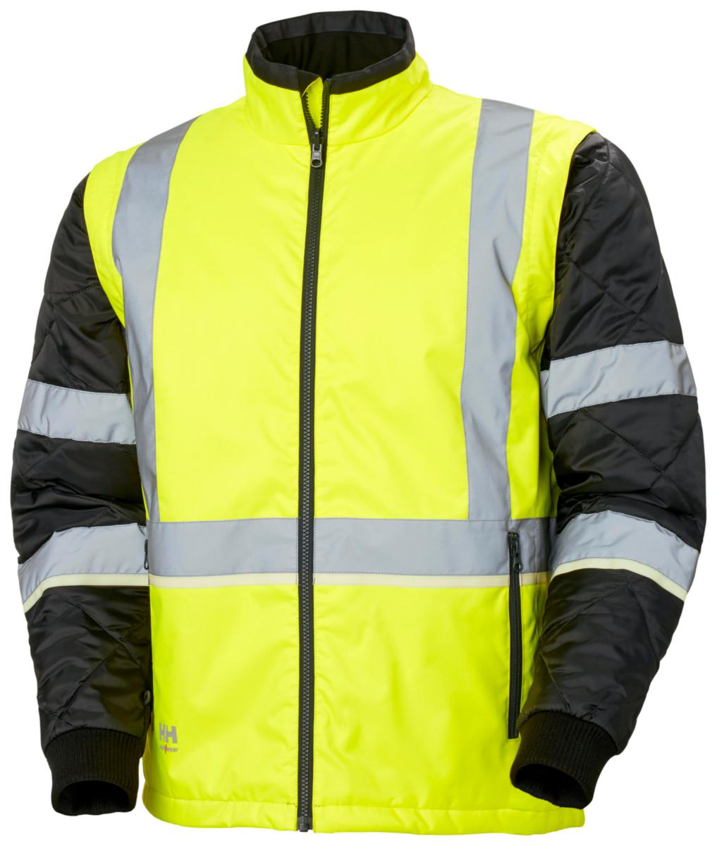 Insulated Jacket Helly Hansen 73185 UC-ME - WINTER JACKET HH 73185-369 UC-ME YELL HIVIS CL2 ZIP-IN XS