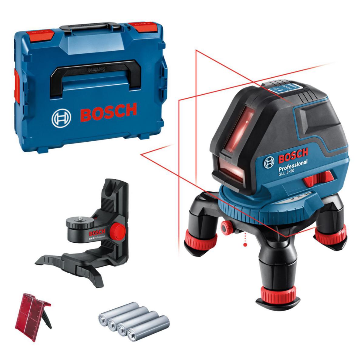 Line Laser Bosch GLL 3-50 Professional - LINE LASER BOSCH GLL 3-50P W/BM1/L-BOXX