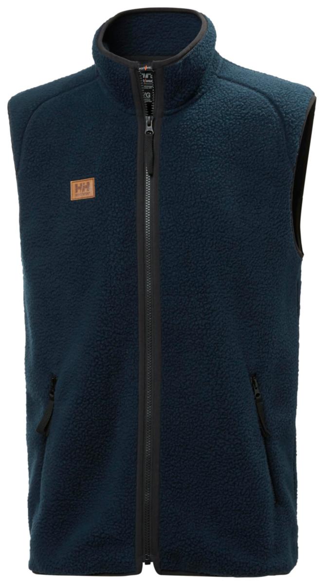 Faux Fur Fiber Vest Helly Hansen Heritage 72187 - FAUX FUR VEST HH 72182-590 NAVY HERITAGE XL