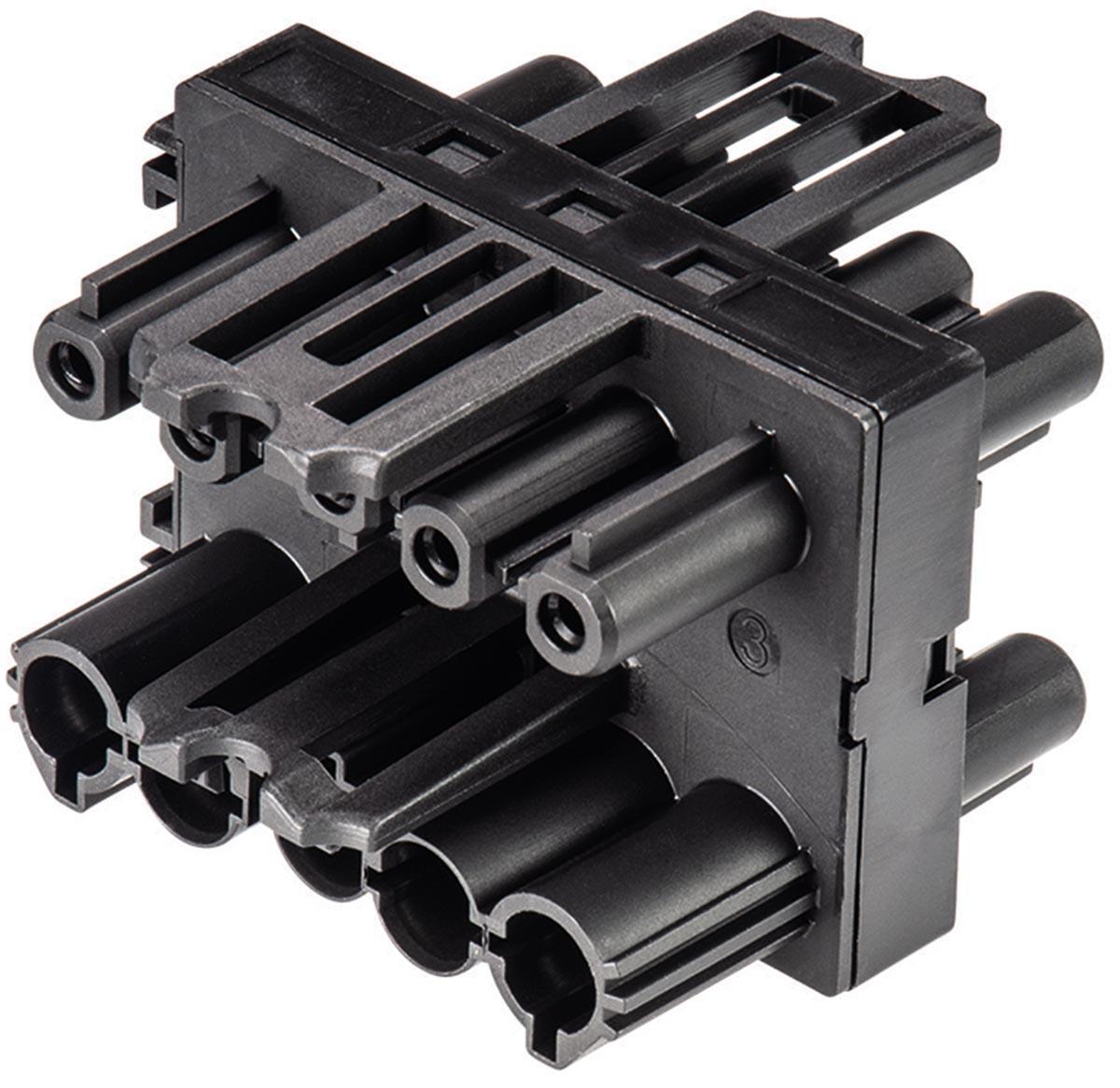 Fördelningsblock H GST18i5 1in3ut - FÖRDELARBLOCK 1I/3O 5P SV GST18I5V 3P1 B V SW