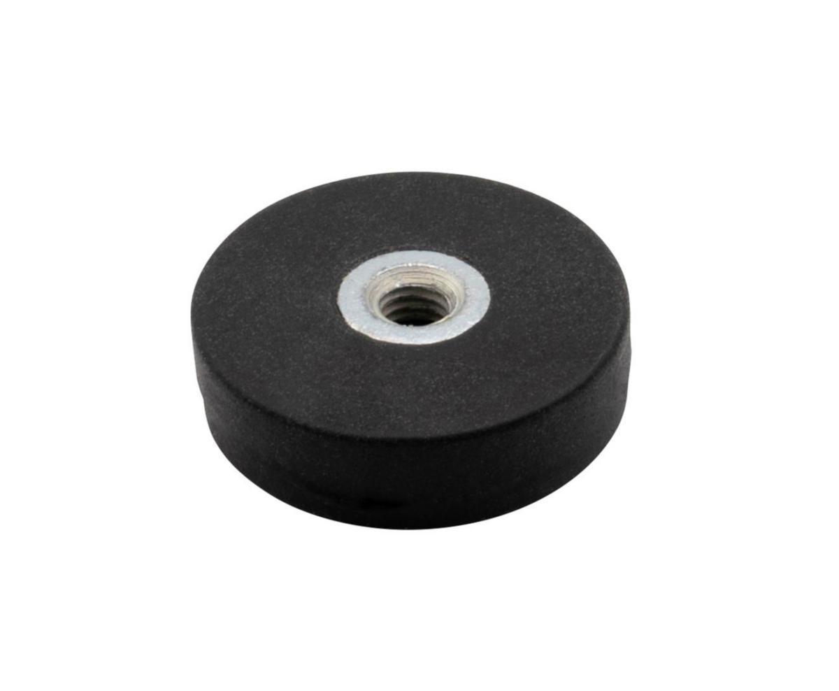 Gripmagnet Neodym Inv.Gäng Gummibeklädd - GRIPMAGNET NEODYM M4 INV.GÄNG GUMMIBEKLÄDD Ø18X6 2,5KG