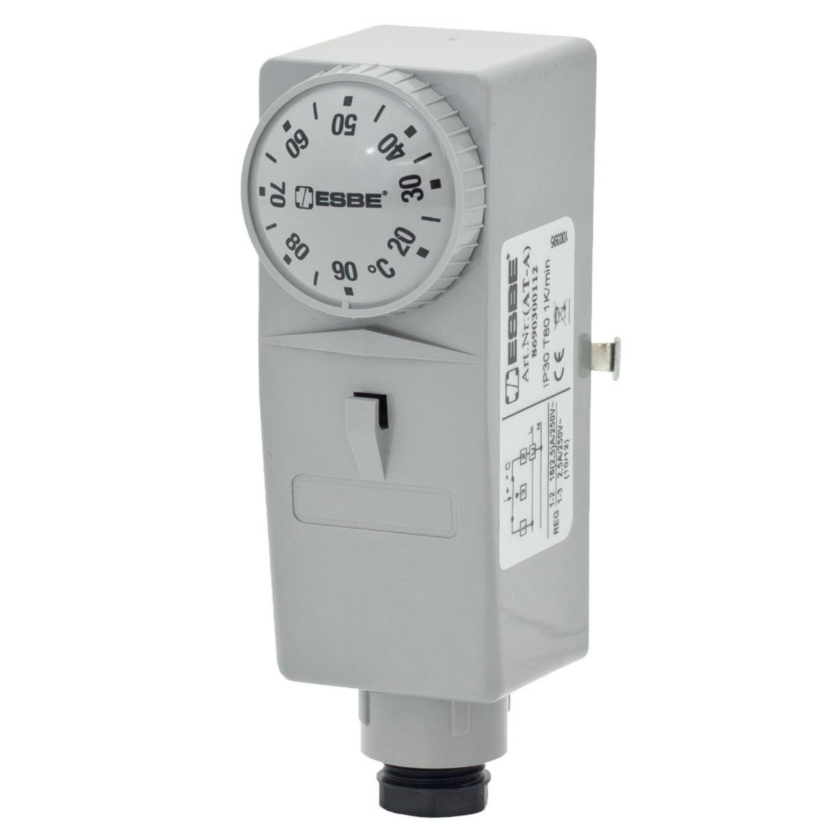 Kontakttermostat TSA122, Esbe - TSA122 KONTAKTTERMOSTAT ESBE (C-1)10A/(C-2) 6A 250V AC
