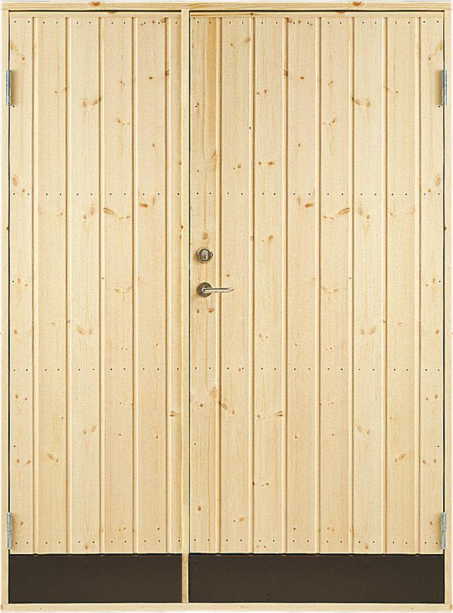 Dubbeldörr, 10°, rak panel - DUBBELDÖRR 10° RAK PANEL 15,3X19 INKL 2ST DÖRRSPÄRRAR