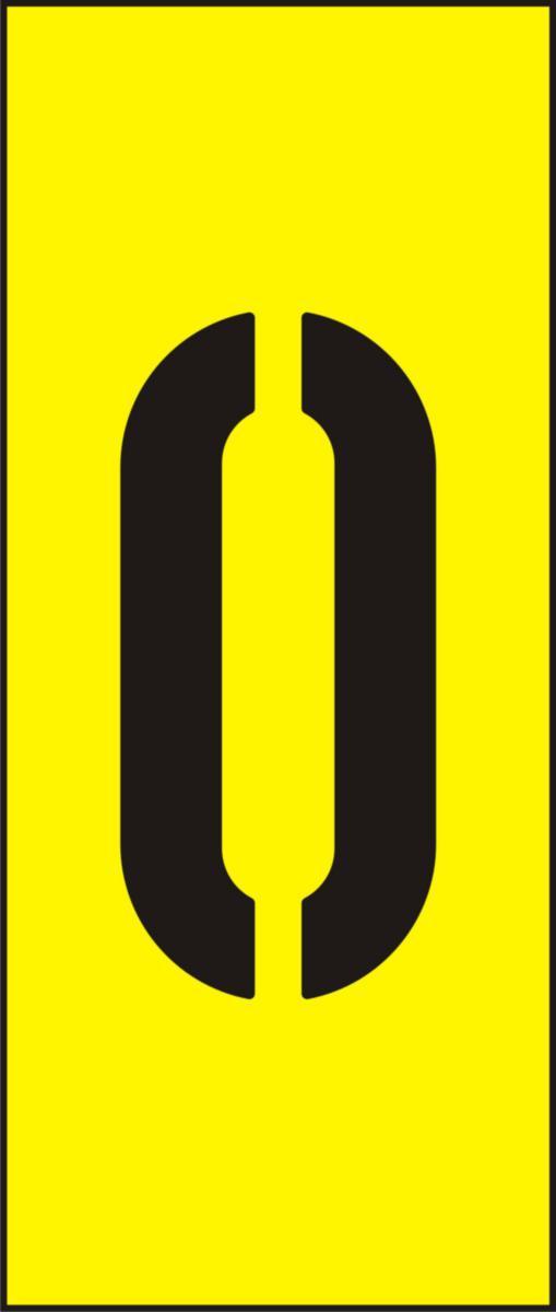 Labelling system H25, Yellow with black numbers - MARK SYST H25 YELLOW NO 0
