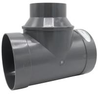 T-rör 90° reducerat PVC, GPA Flowsystem