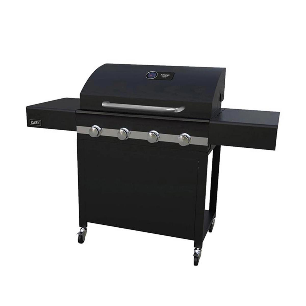 Gasolgrill, Karn - GASOLGRILL KARN 4 BRÄNNARE SVART SUNWIND