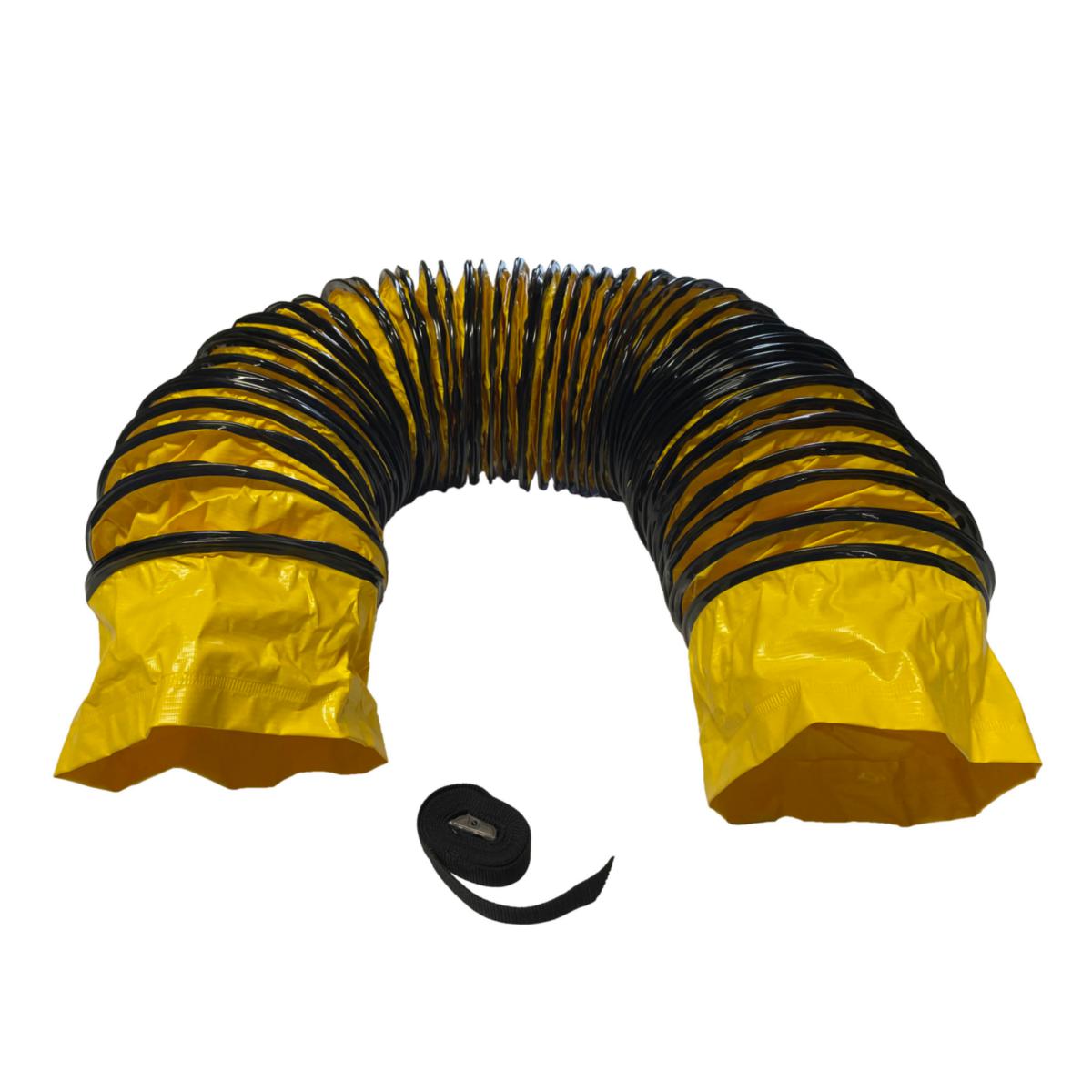 Flexible ventilation hose with integrated spring, 7.6 m - Ventilation hose D205 L7,6m