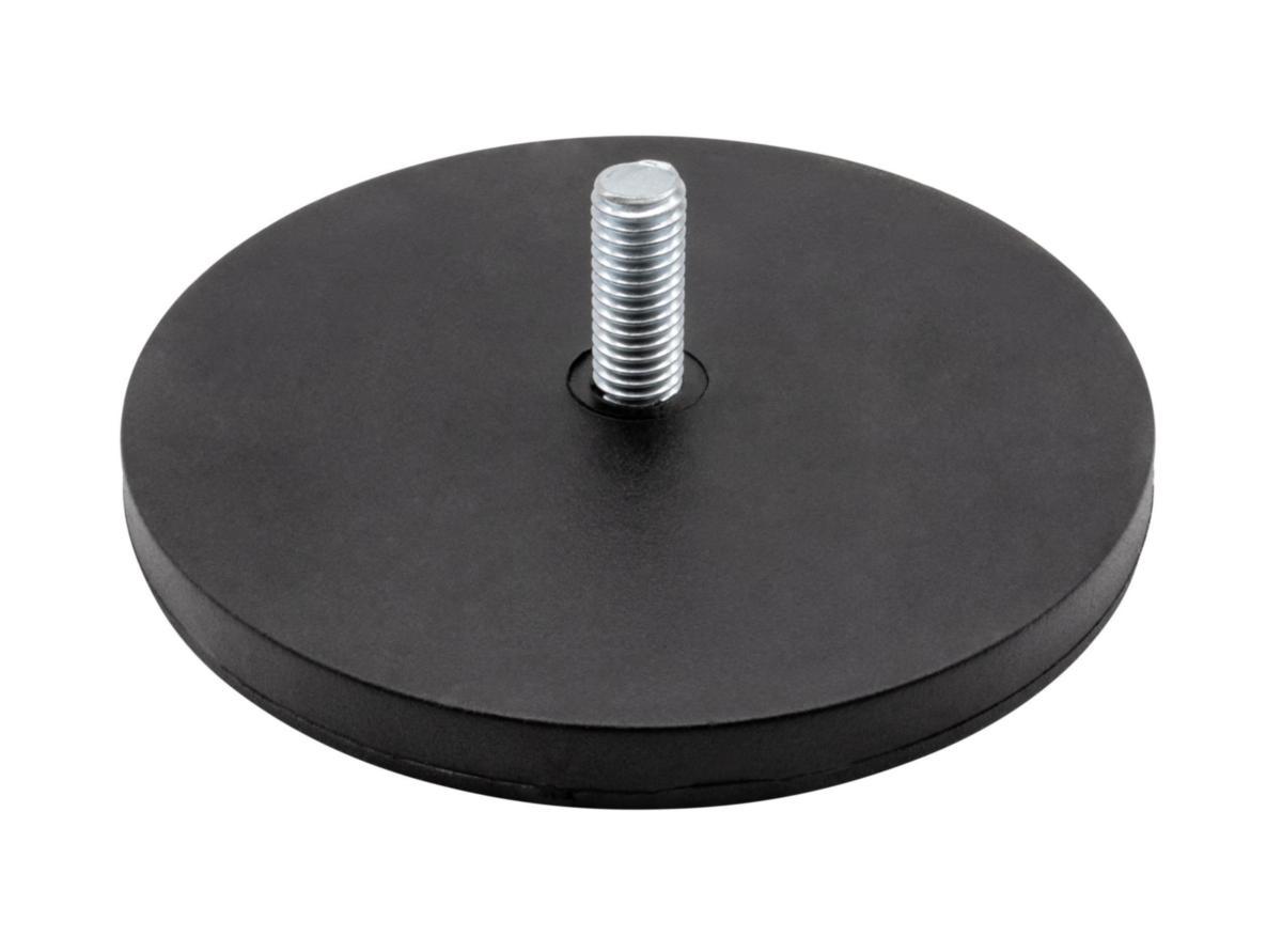 Gripmagnet Neodym Utv.Gäng Gummibeklädd - GRIPMAGNET NEODYM M6 UTV.GÄNG GUMMIBEKLÄDD Ø43X6MM 8,5KG