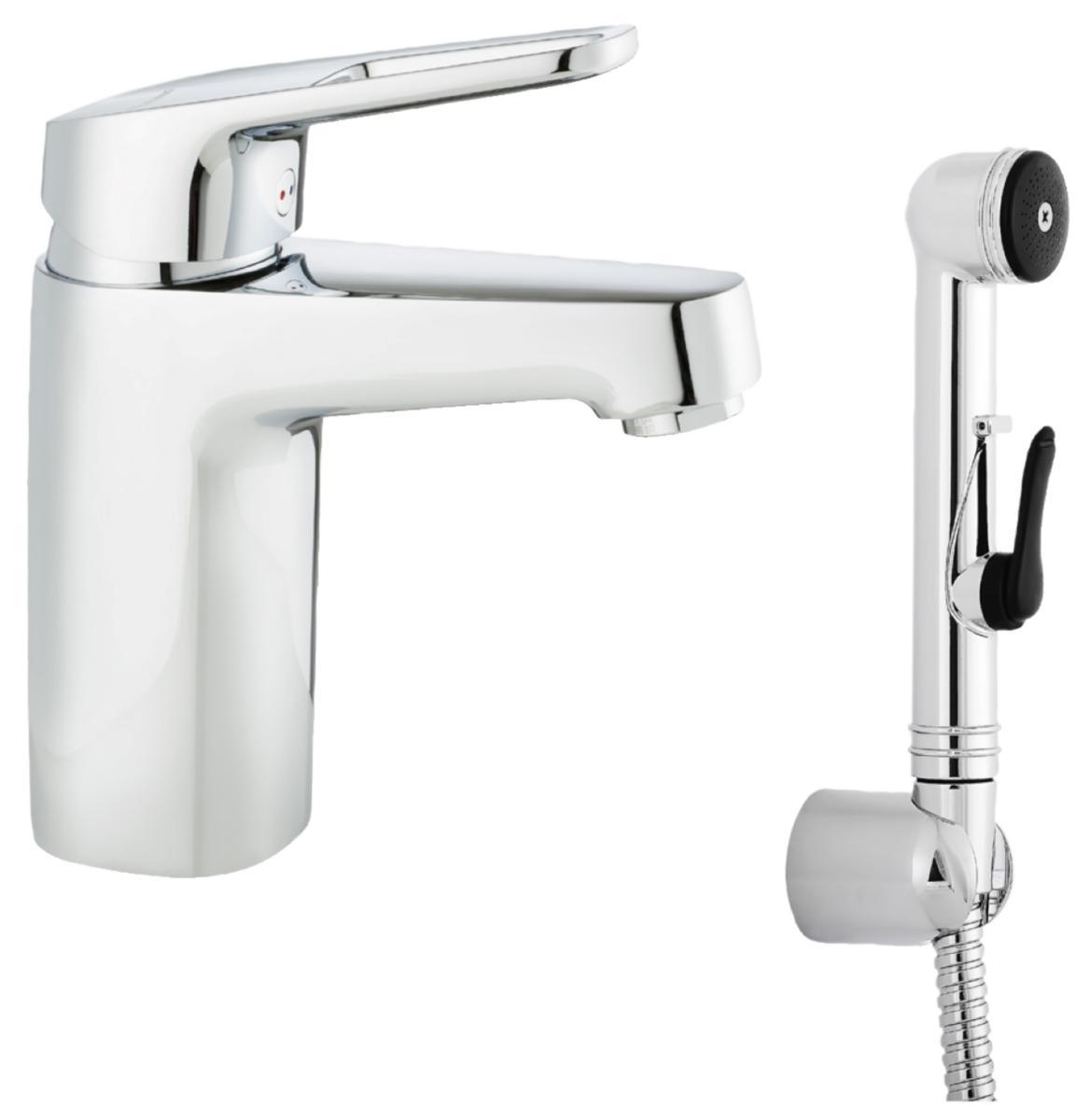 Washbasin mixer Siljan, FMM - FMM SILJAN WASH BASIN MIXER W SIDE SHOWER, 8357-0000