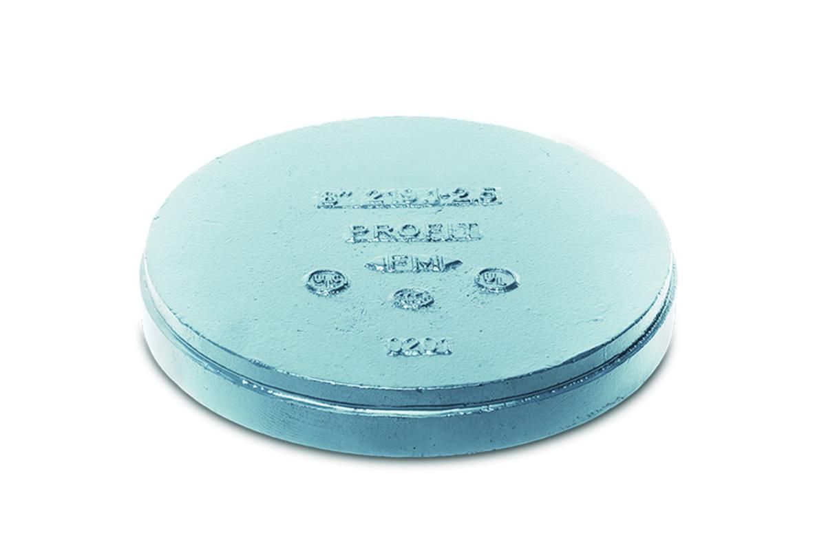 Grooved cap, Galvanized - GROOVED Galvad end cap DN200