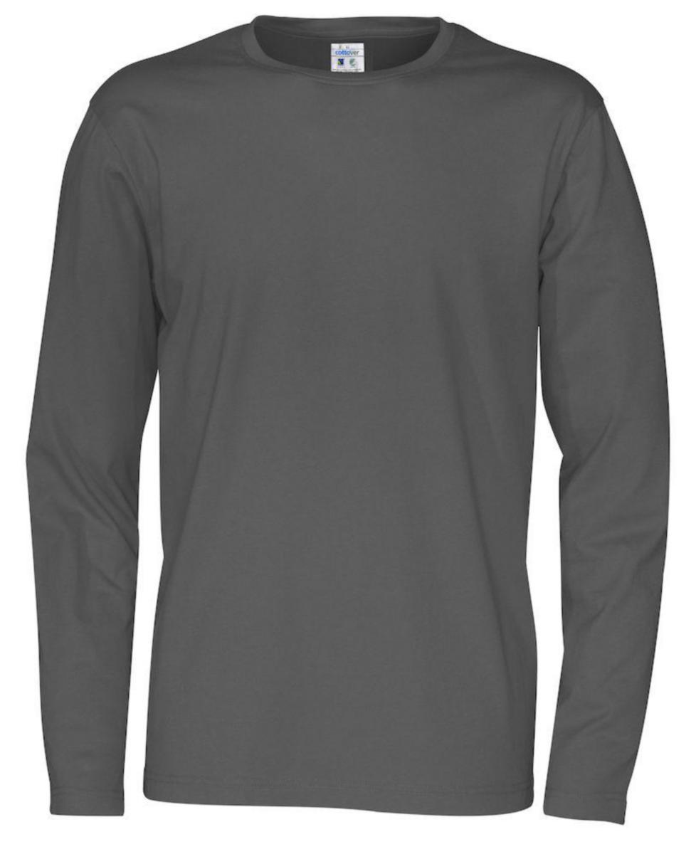 T-shirt CottoVer Long Sleeve - T-SHIRT LONG SLEEVE MAN CHARCOAL 3XL