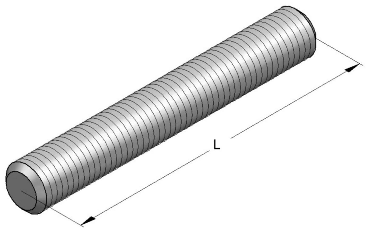 Threaded Rod EF, MEFA - EF THREADED BOLTS M10/110MM ERGOFAST