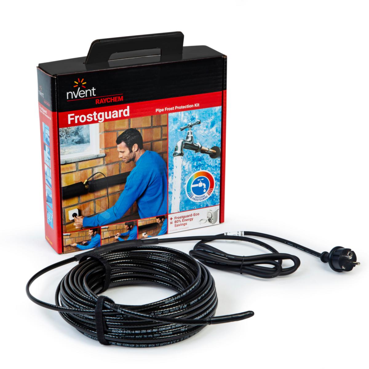 Värmekabel ETL Frostguard - VÄRMEKABEL ETL FROSTGUARD 16 M FROSTSKYDD AV RÖR M STICKPROPP