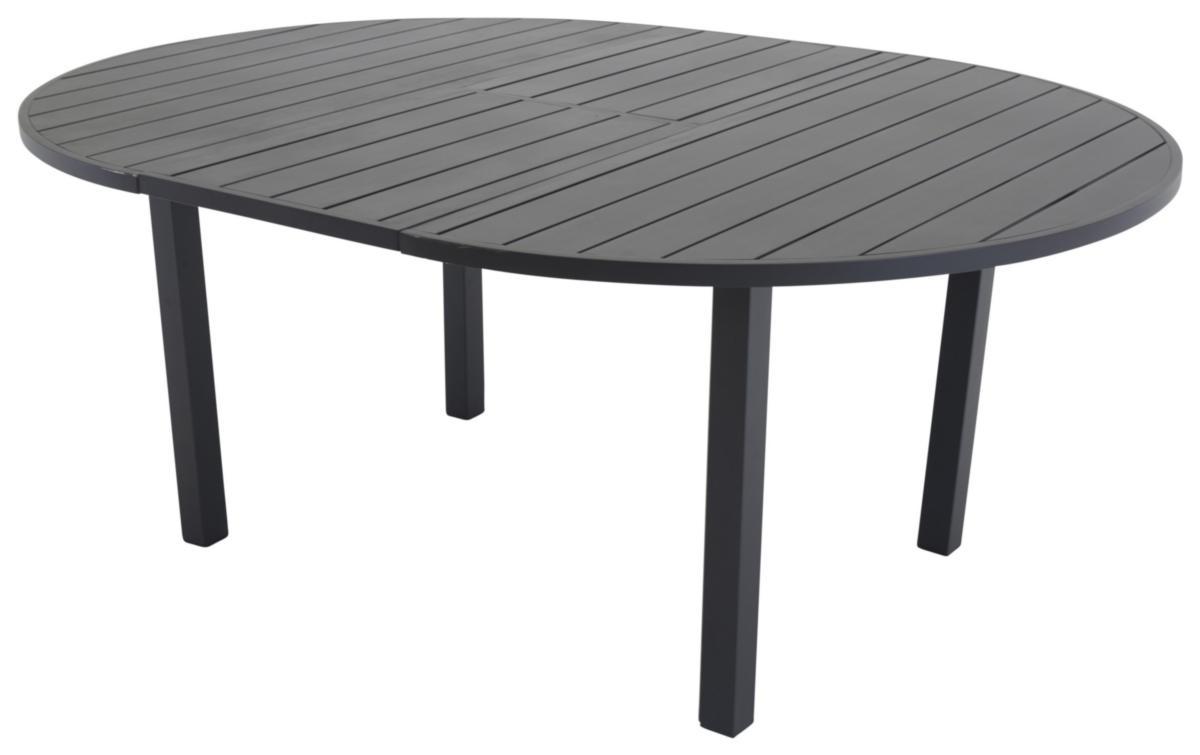 Matbord, förlängningsbart, Marbella - MATBORD 140-190 CM SVART MARBELLA VENTURE DESIGN