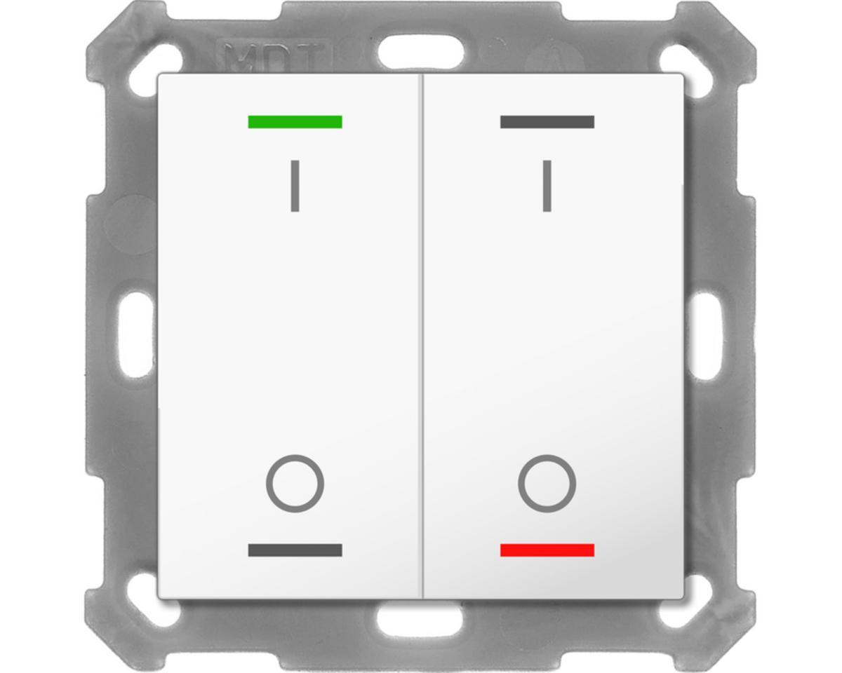 Tryckknapp Lite55 I/O - TRYCKKN LITE55 2K I/O TS VIT