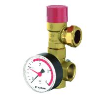 Valve Kit 2-25 liters with Safety Valve, Flamco