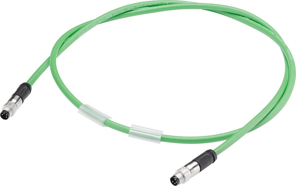 Anslutningskablage för ET, M8, 4-pin, skärmad - KABEL ET-CONNECT 2XM8 0.3M 6ES7194-2LH03-0AA0