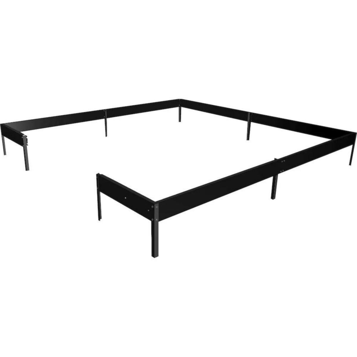 Fundament till Qube 610, 6.4 m² - SOCKEL TILL VÄXTHUS QUBE 610 SVART HALLS