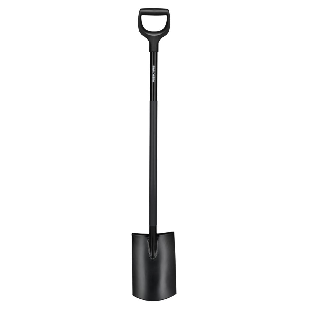 Shovel Fiskars Comfort™ Half-Round Black - SPADE FISKARS COMFORT HALFRUND BLACK