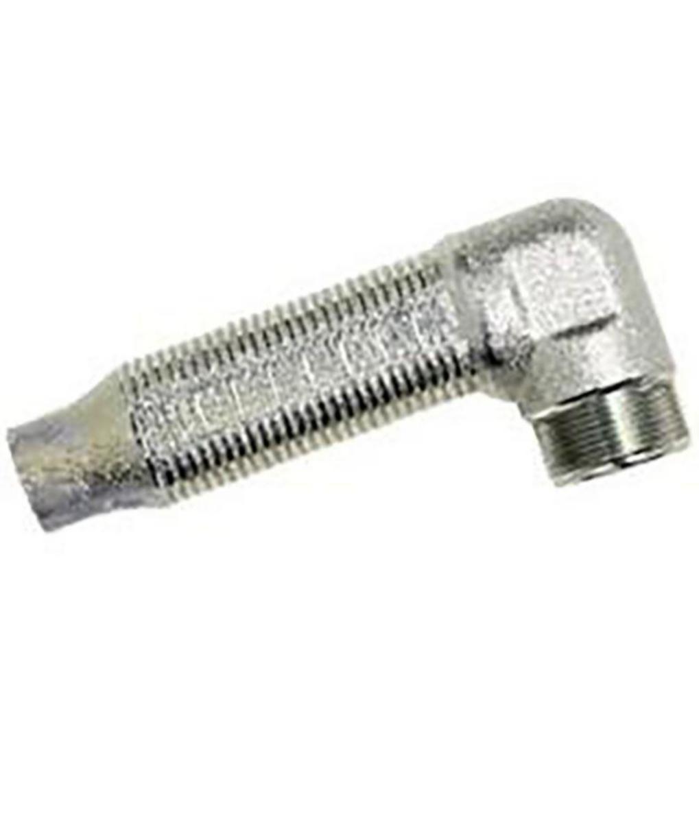 90º sharp bend for sprinkler hose, a-collection - Sprinkler hose 90° reducer R20 BSP KNURLING 155MM LONG