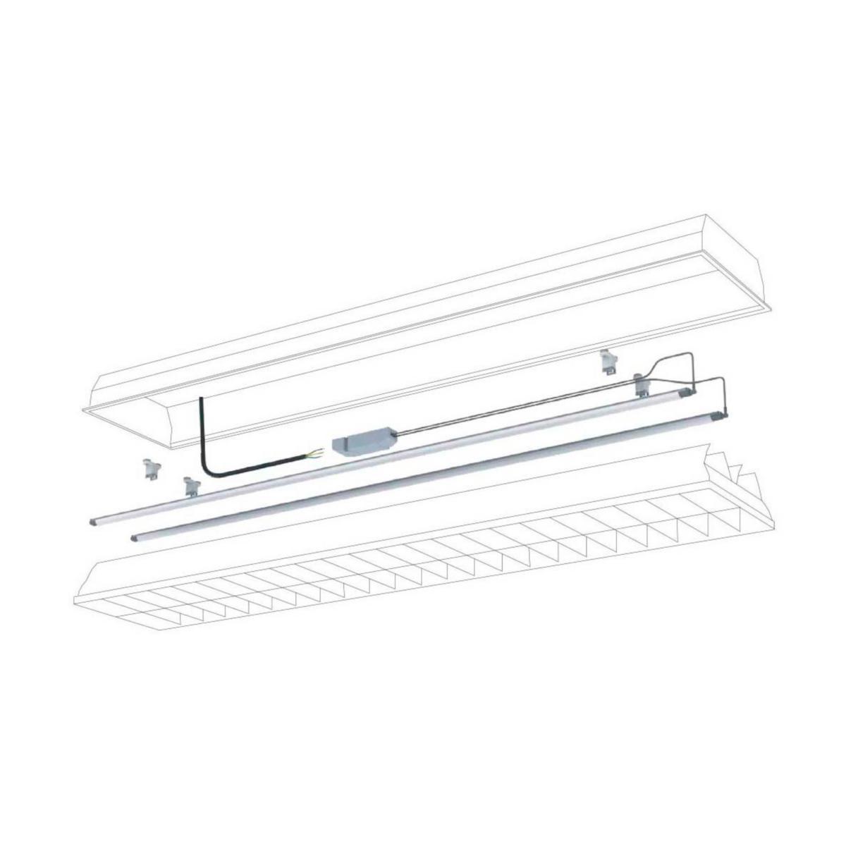 Utbyteskit Welight för T5 och T8 - INSATS 2X28W T5 1150MM W1425-940-IP54