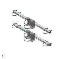 Parallellfäste, 1 set för rör Ø88.9-120 mm, Eurolan