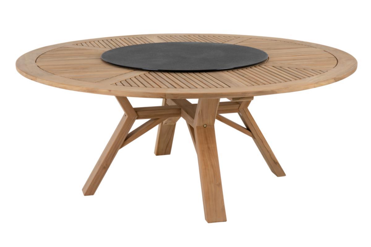 Matbord, runt, Circus - MATBORD Ø 180 CM NATUR/SVART CIRCUS BRAFAB
