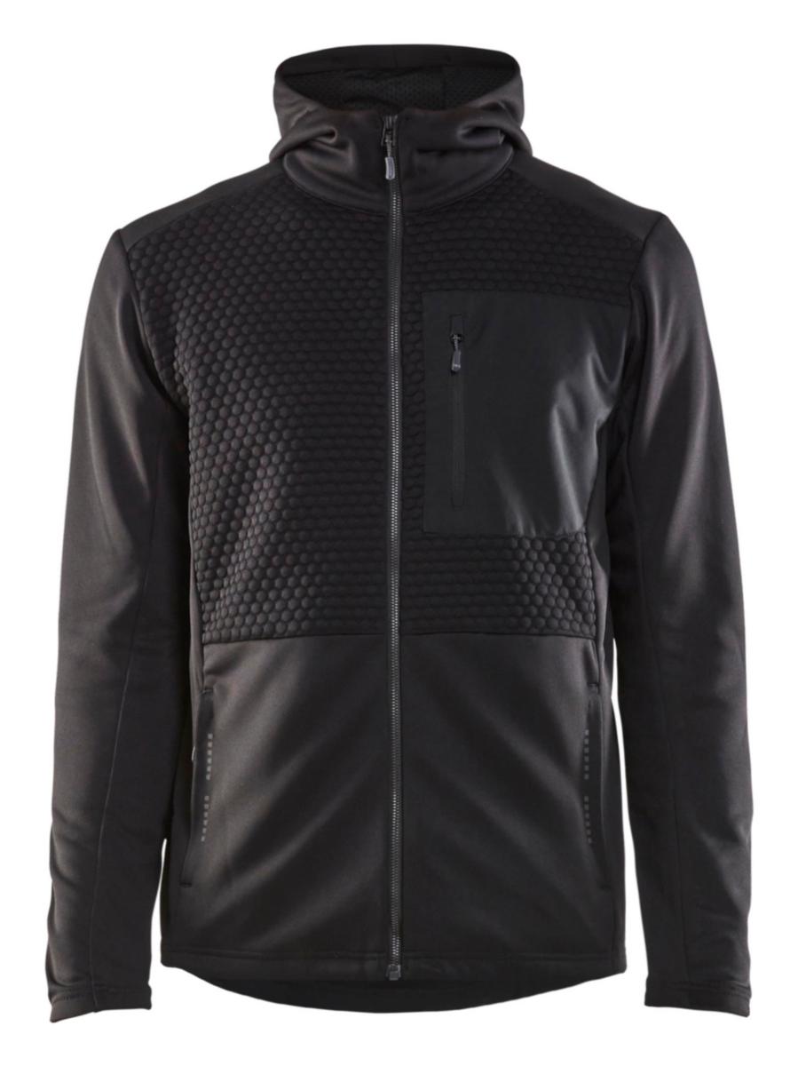 Hoodjacka Blåkläder 3540-2526 - HUVJACKA BLK 3540-2526 SVART HELZIP STL XL