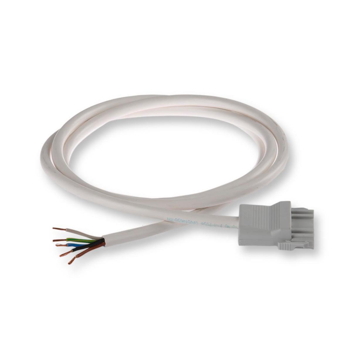 HF-kablage, RQQ 5G1,5 mm² med grå stickkontakt NCC51S.G och fri ände. - KABEL HAL FRI RQQ 5G1.5 2M NCL510T15020G