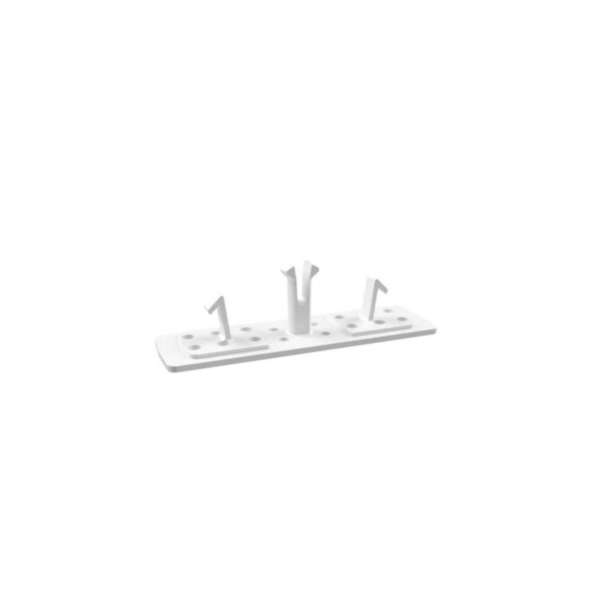 Adhesive Plate for Plastic Clip Clamps, Purus - PURUS CLIP GLUE PLATE C/C 40 WHITE INCL WET NAPKIN&GLUE KIT