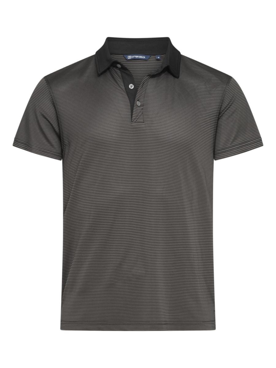 Pikétröja Cutter & Buck virtue stripe 354436 - PIKÉTRÖJA CUTTER&BUCK VIRTUE RANDIG SVART STL XL