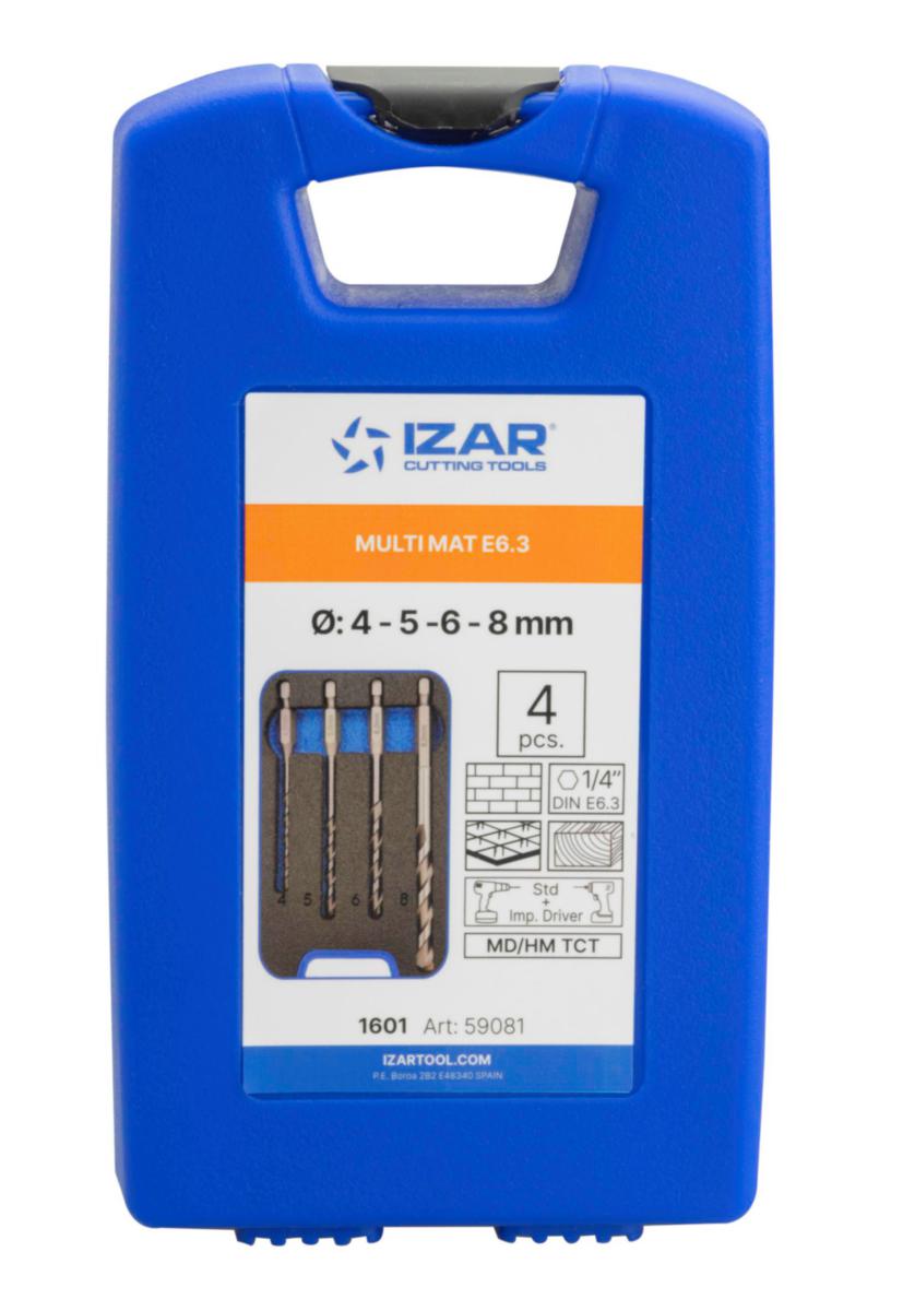 Tegelborrset Karbid Drill IZAR 1834 - CARBIDE TIPPED DRILL IZAR 1834 SET 04-05-06-08 MM