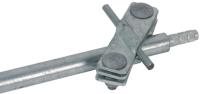 Connection clamp for earth spike hot-dip galvanized