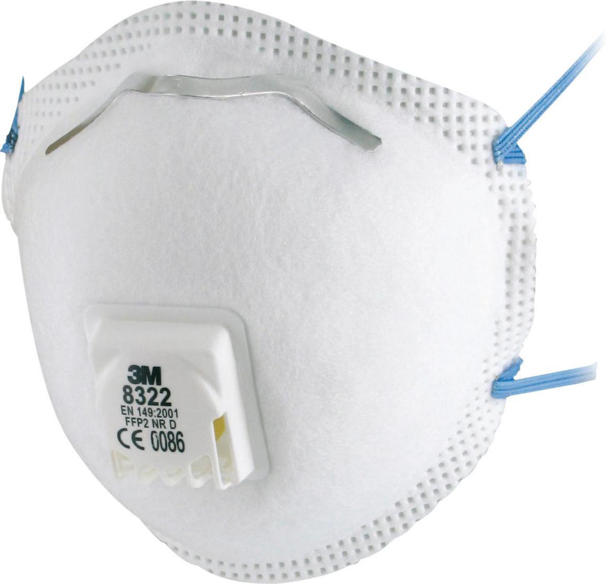 Filtrerande halvmask 3M™ 8322 P2 - FILTRERANDE HALVMASK 3M 8322FN P2 MED VENTIL
