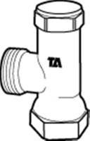 Return valves angle excl. radiator connection Raditrim A, TA