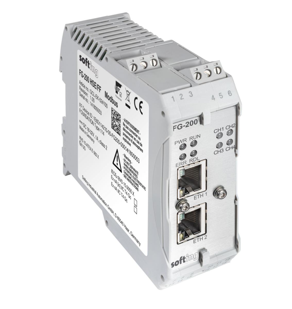 Gateway Modbus/HSE till FF H1 - GATEWAY MODBUS/HSE TILL FF H1 GLA-EK-024102
